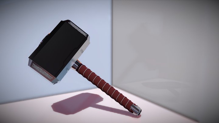 Thors Hammer from a Tutorial 3D Model