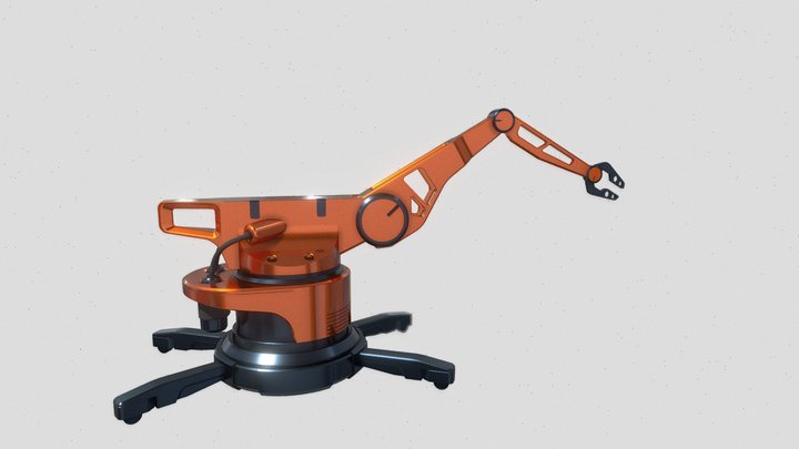 Portable Robotic Arm 3D Model
