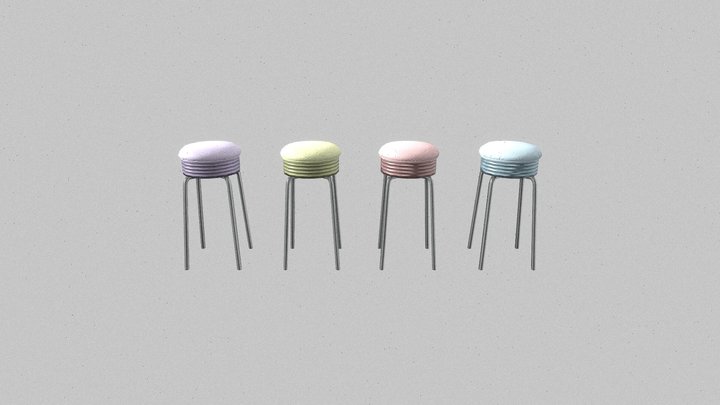 1982_MacaronChair01 3D Model