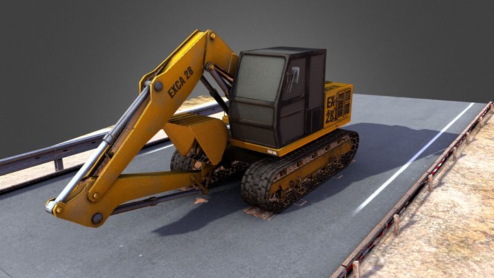 Excavator 3D Model