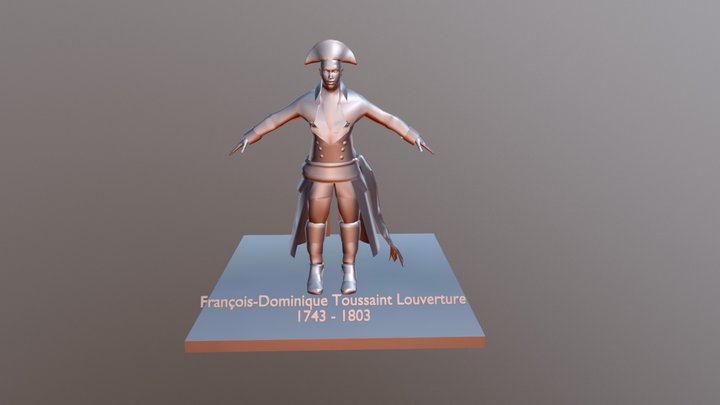 François-Dominique Toussaint Louverture 3D Model