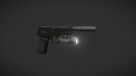 Sig-P320-9mm-Pistol 3D Model