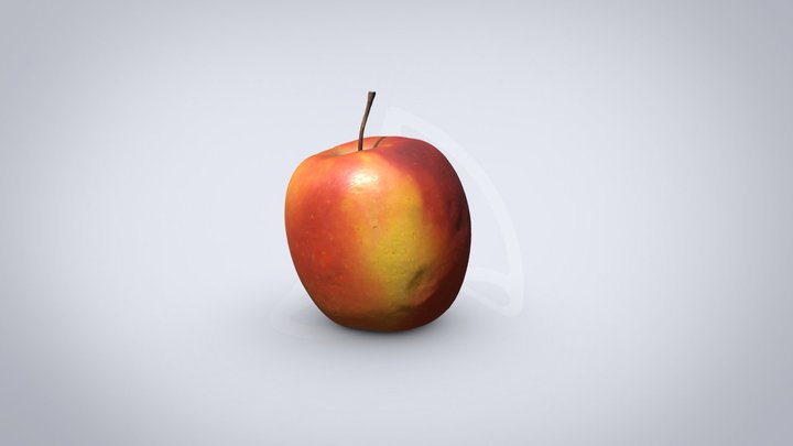 Fuji red apple 3D Model