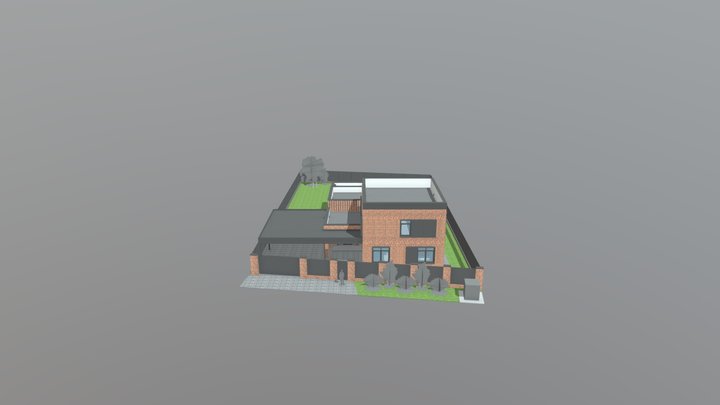 Аул Старобжегокай схема в объеме 3D Model