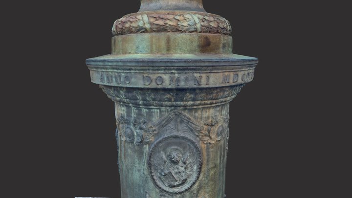 Flagpole Arsenale Venice 3D Model