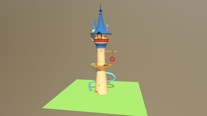 Torre Rapunzel Ana Elisa 3D Model