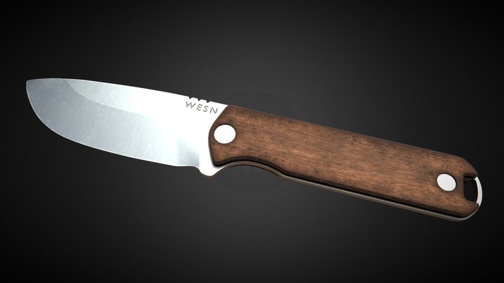 WESN Pocket Knife 3D Product Design 3D Model