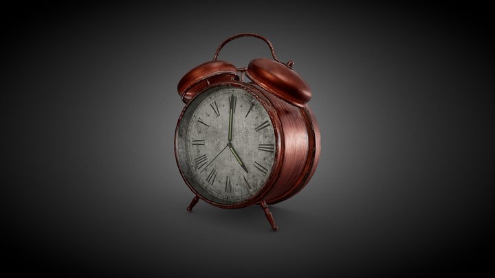 Bell Alarm Clock 3D Model