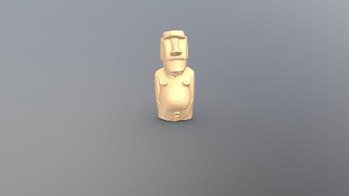 Moai Figure 3D Model