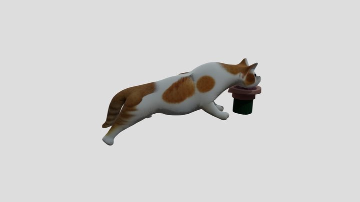 long cat bibi 3D Model
