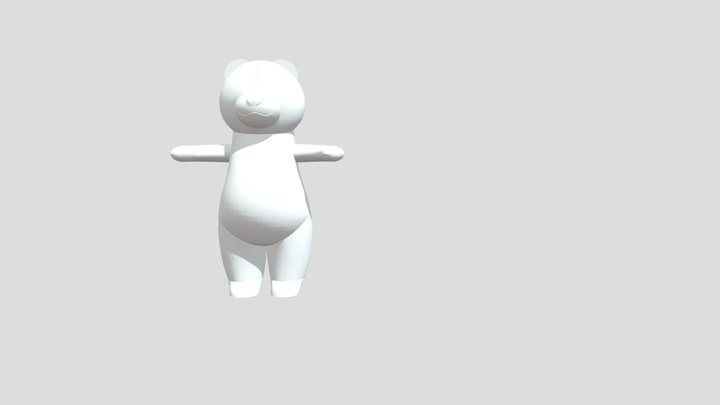 Панда для obj 3D Model