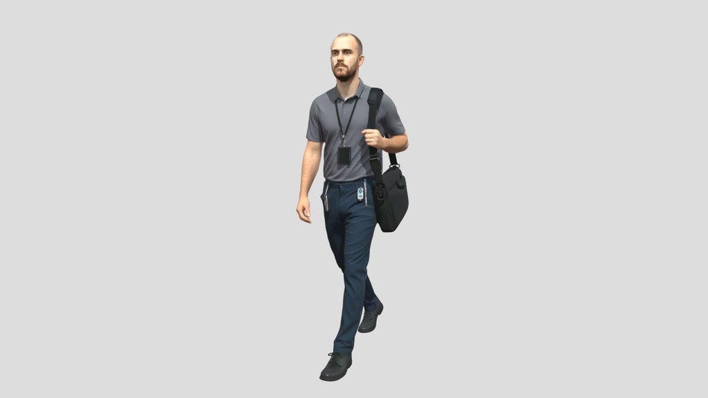 I.T. Professional Walking With Messenger Bag
