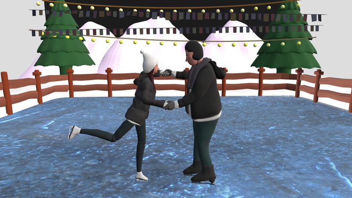 Ice Skating 3D Model
