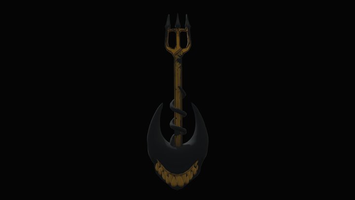 Batdr Ink Demon Guitar 3D Model