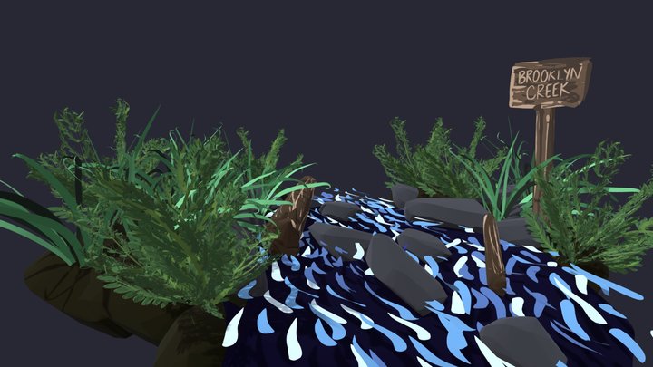brooklyn creek openbrush 3D Model