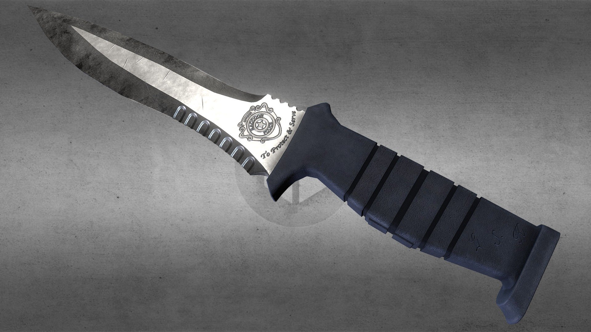 Leon S. Kennedy Knife - 3D model by eriktheking.