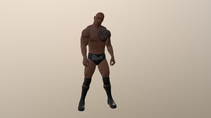 The Rock Dwayne Johnson 3D Model
