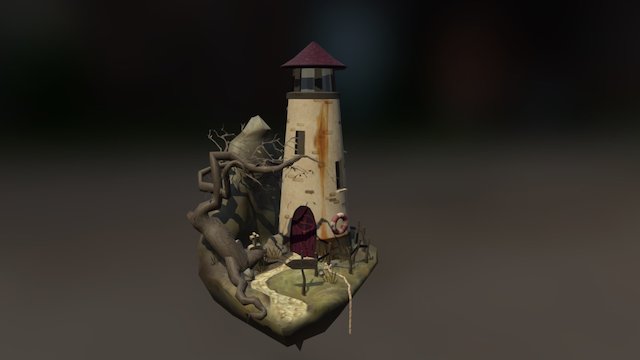 Creepy Lighthouse 3D Model