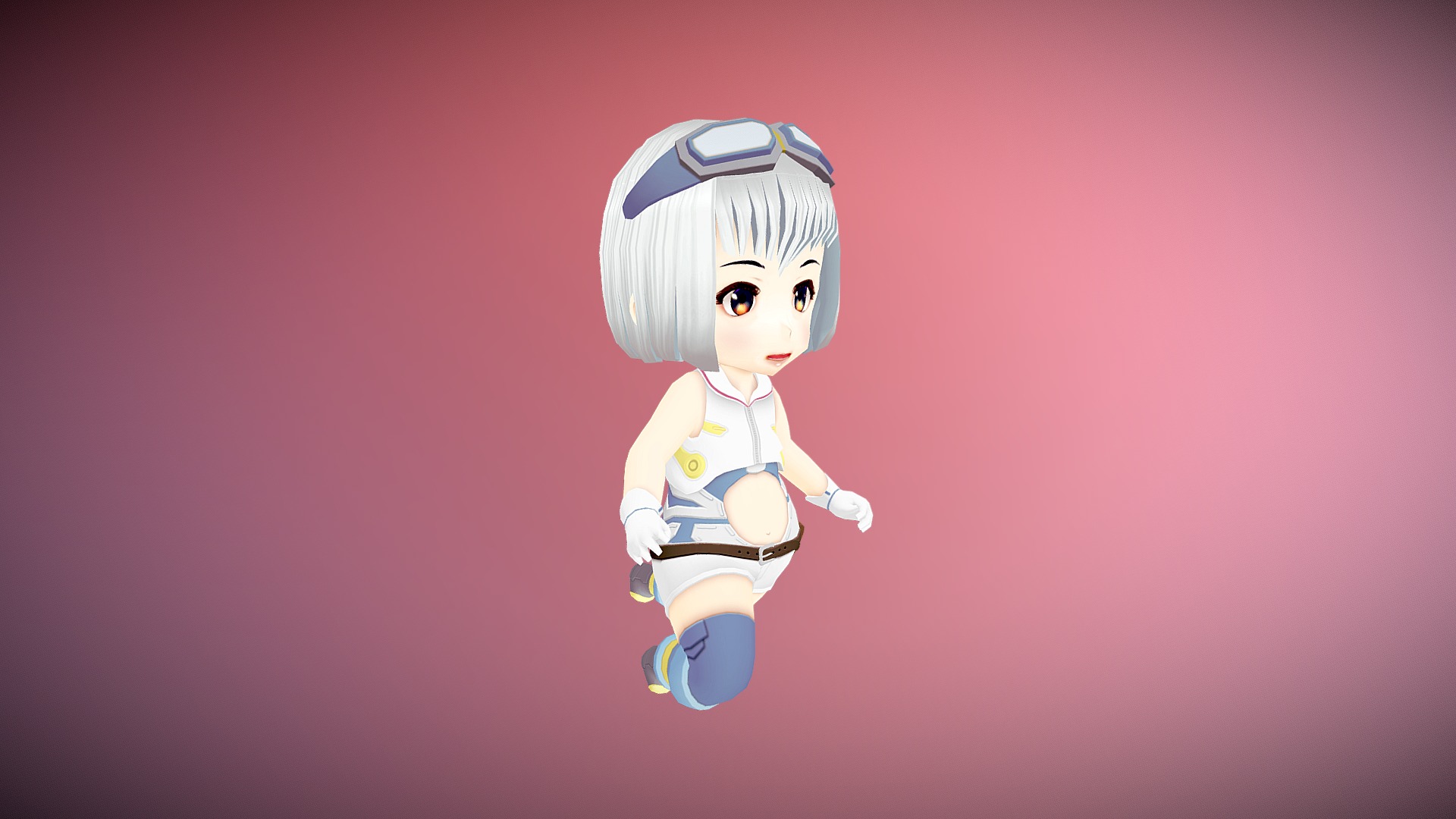 Anime Game ready character + animation - 3D model by razorx (@razorx)  [52416fa]