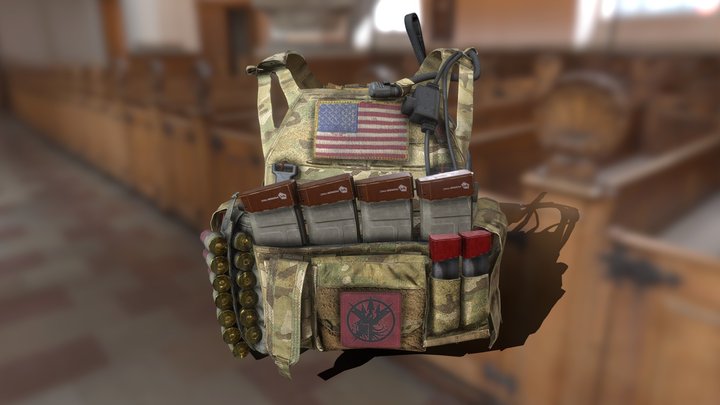 Lone Dragon Plate Carrier 3D Model