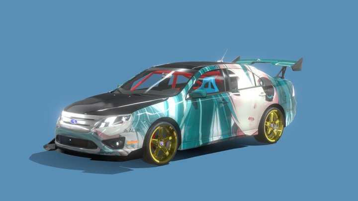 フォード フュージョン エンデュランス レーサー - 初値 ミク 3D Model