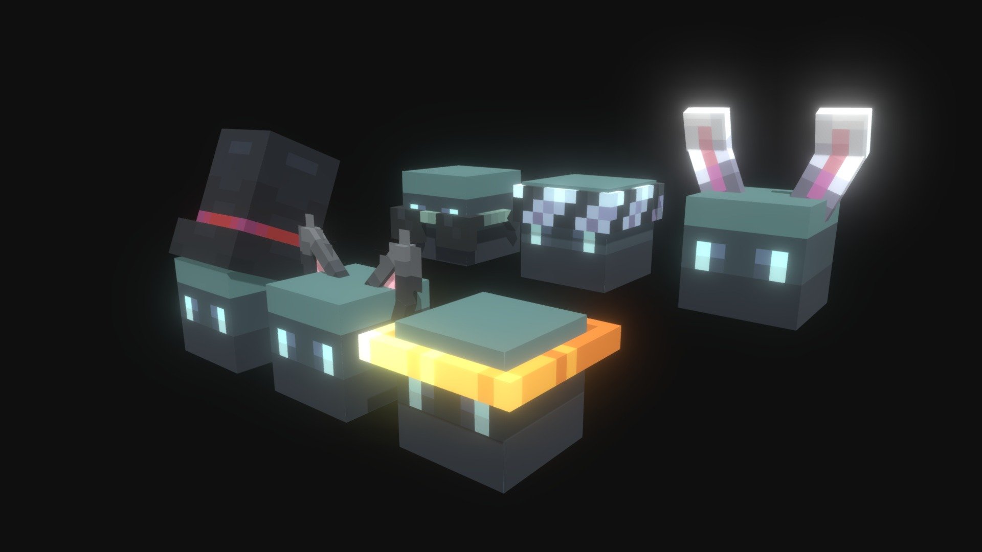 Cosmetics - Minecraft - 3D model by Novua (@novuanet) [524208f] - Sketchfab