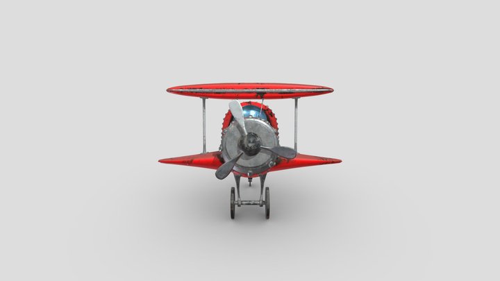 stylised plane model 3D Model