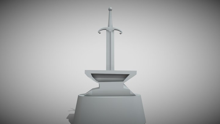 The Sword in the Stone 3D Model