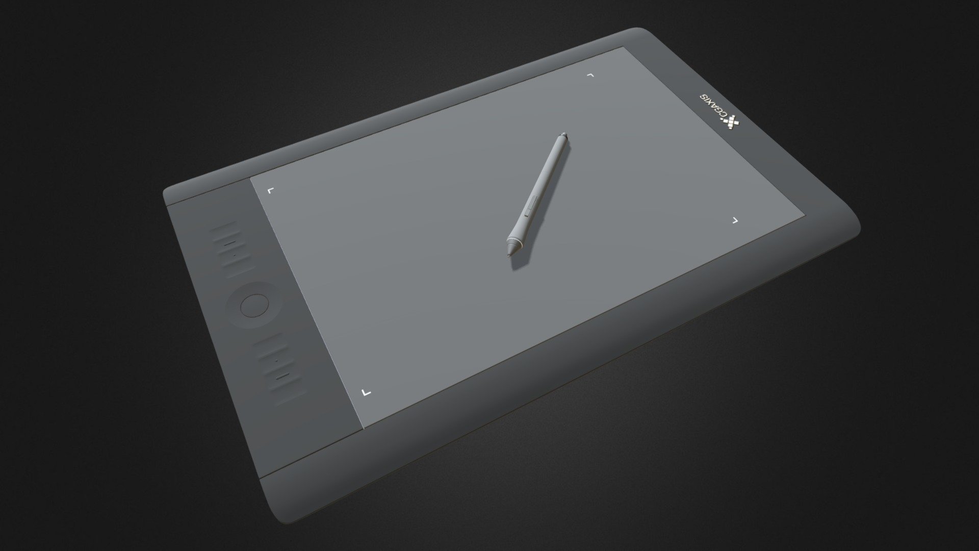 Graphic Tablet Buy Royalty Free 3D model by cgaxis [5246b53