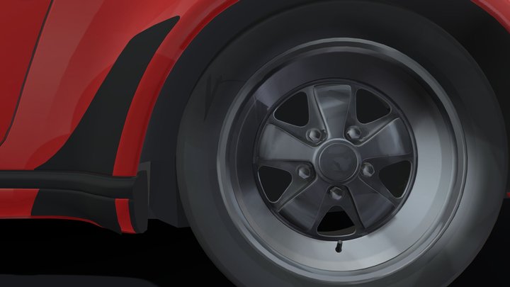 Porsche 911_scene 3D Model