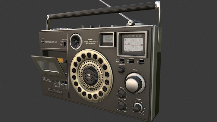 1972 National Panasonic Boombox 3D Model
