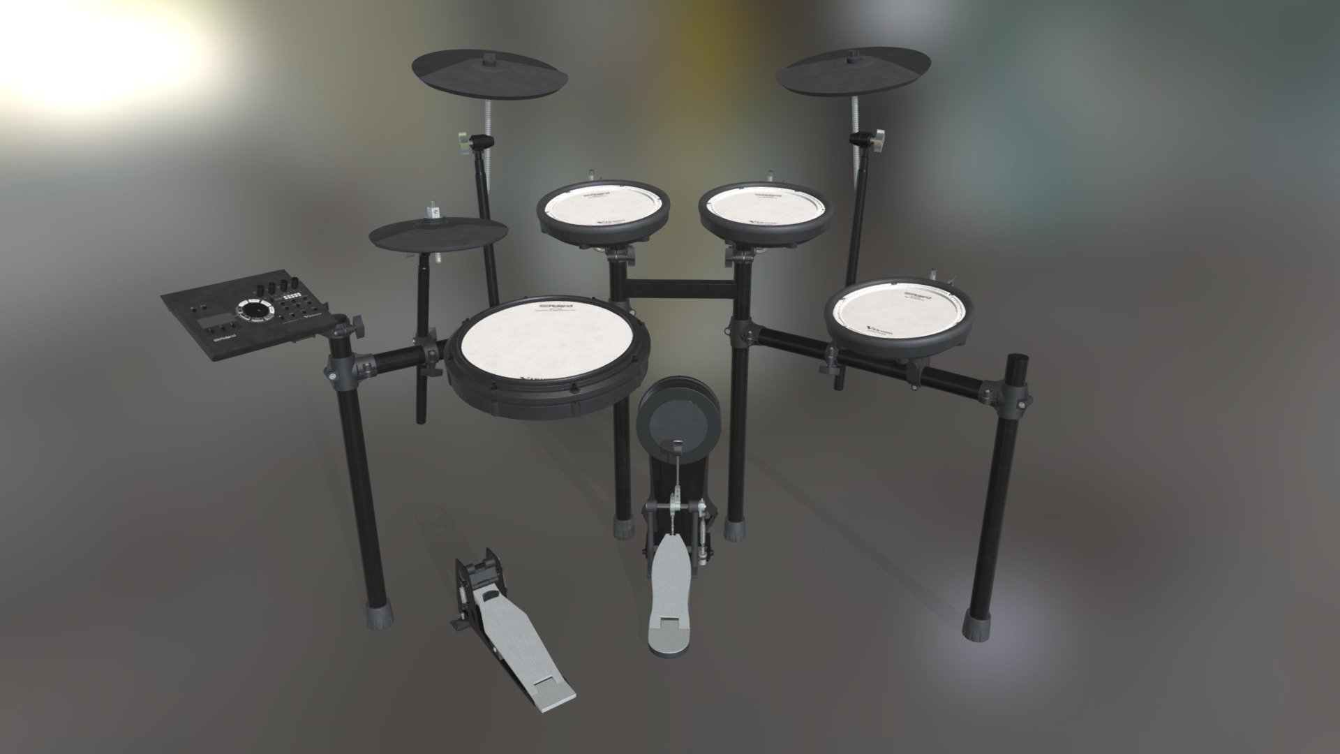 Roland VDrums Kit Electronic 3D model by AlexiaB (alexiab3d