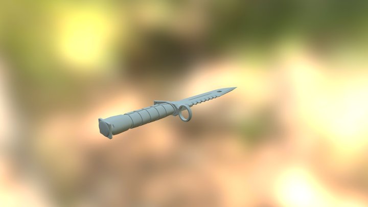 M9_Bayonet_fixed 3D Model