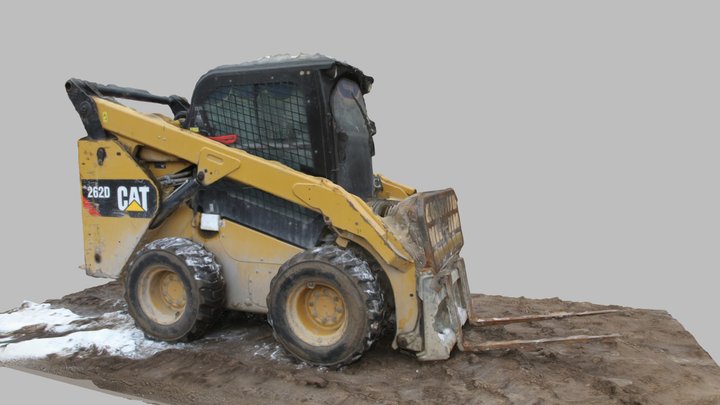 мини-погрузчик - mini-forklift truck CAT 262D 3D Model