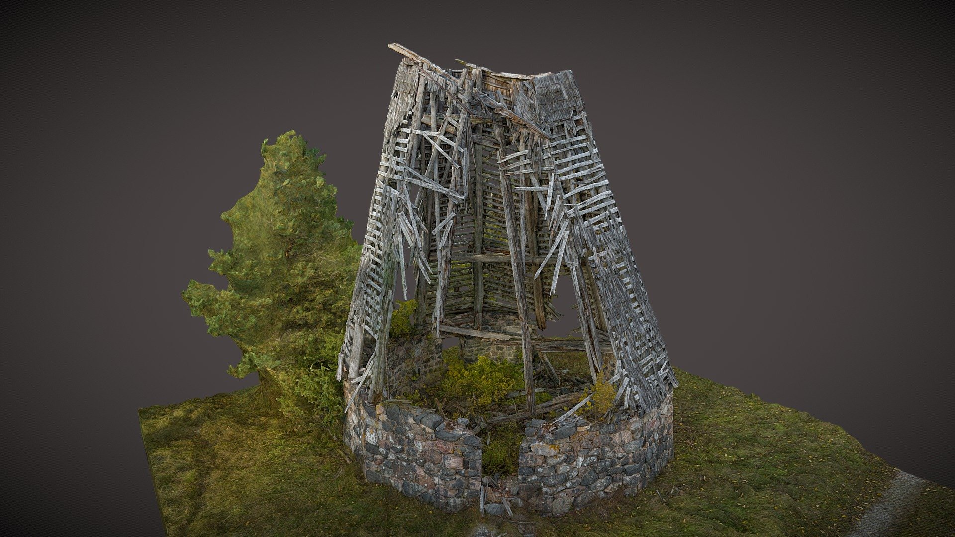 Hindaste windmill - 3D model by Saulius.Zaura [524bae7] - Sketchfab