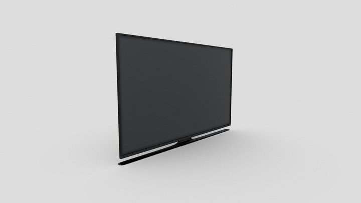 LED TV  65 In With Stand 3D Model