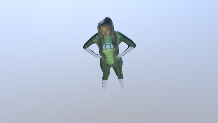 Green Lantern Woman 2 3D Model