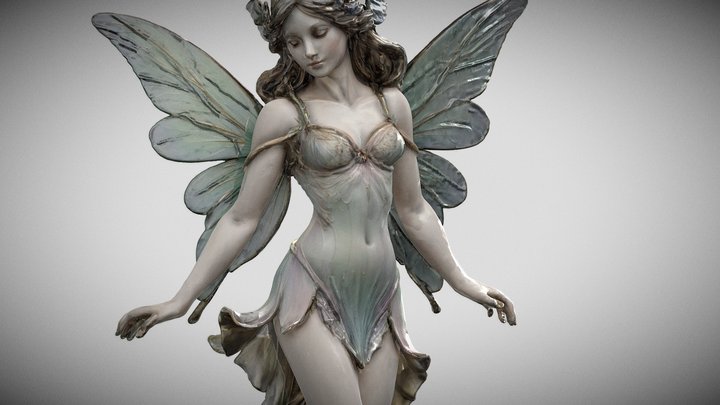 Enchanted Garden Fairy 3D Model
