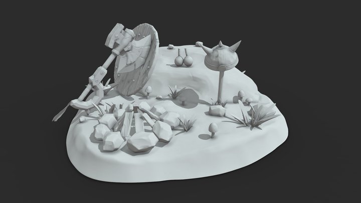 Adventurer's Camp 3D Model