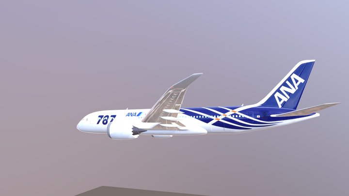 Boeing-787- Dreamliner 3D Model