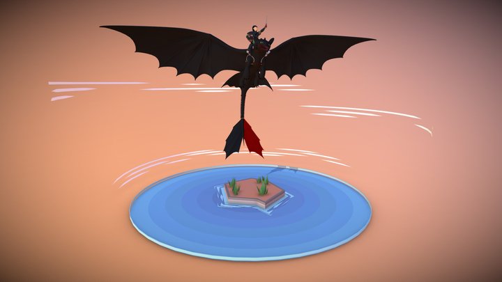 Como entrenar a tu dragón 3D Model