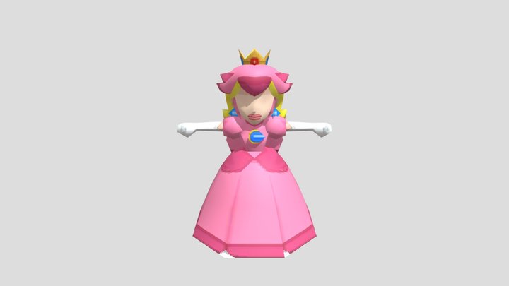 Princess Peach 3D Model