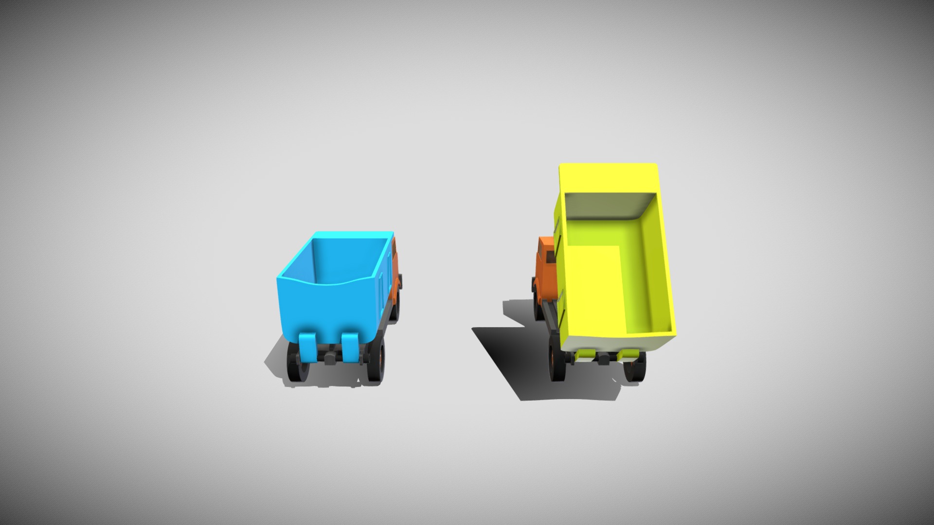 3D model Generic Toy - This is a 3D model of the Generic Toy. The 3D model is about a couple of toy cars.