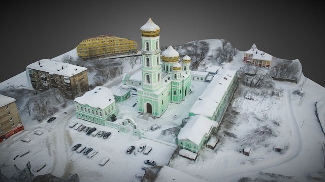 Holy Trinity Cathedral (Sludskaya church) 3D Model