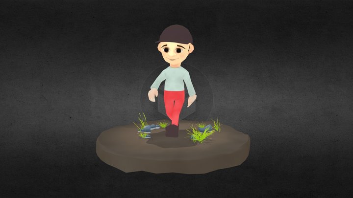 Happy Walk - Animation 3D Model