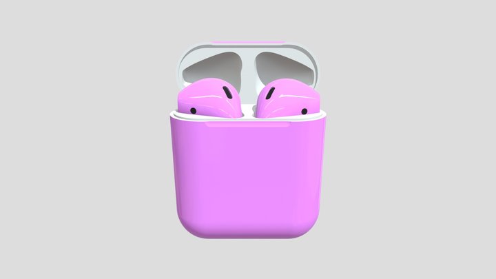 AirPods 2 Pink 3D Model