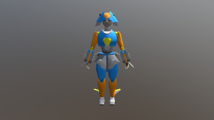 Female Toy: Single Handed Pick Up 3D Model