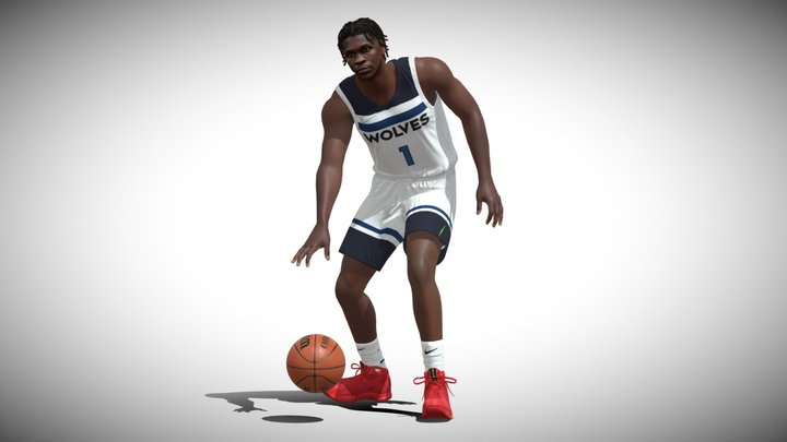 3D Rigged Anthony Edwards NBA 3D Model
