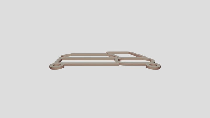 Normographe avec 4 symboles de base 3D Model