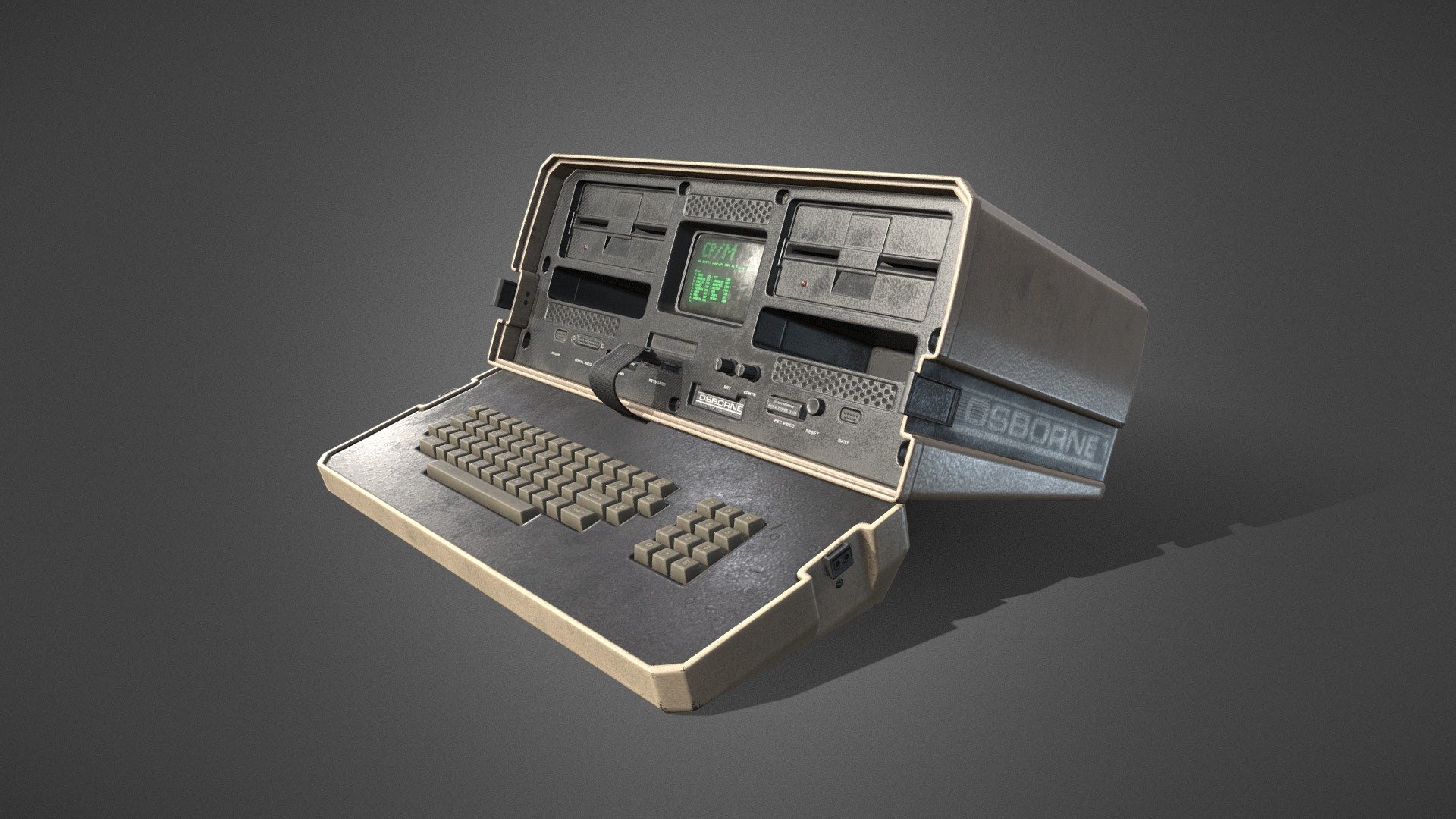 Osborne 1 - Portable Computer - 3D model by Mikhail Antipin (@livenhail ...